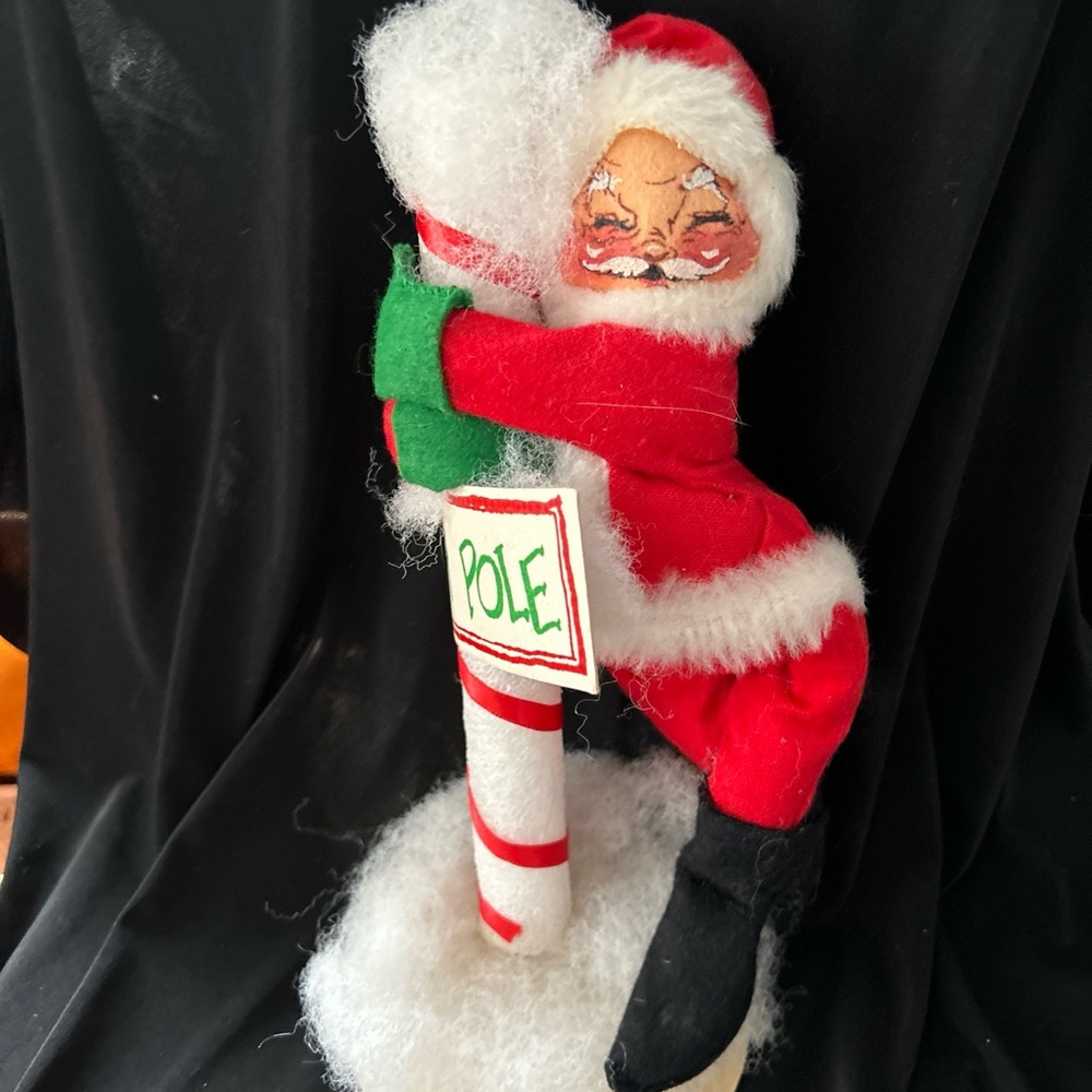Vintage 1991 Annalee Mobilitee Doll 10”Santa Christmas North Pole